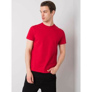 Red smooth men's T-shirt LIWALI