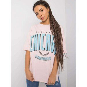 RUE PARIS Pink t-shirt with a print