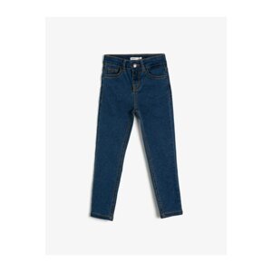 Koton Mixed Pocket Detailed Boy Blue Jean Trousers