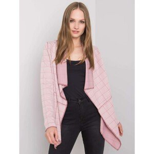 SUBLEVEL Light pink women's checkered cape