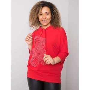 Red cotton blouse