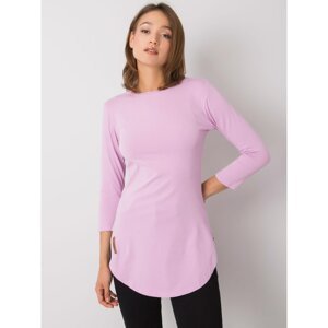 Women's light purple cotton blouse