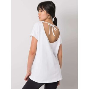 Women's white monochrome T-shirt