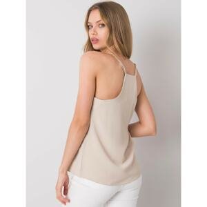 Beige top with straps