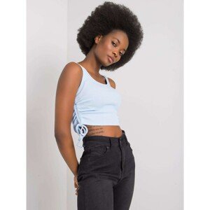 RUE PARIS Light blue crop