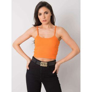 RUE PARIS Orange crop top