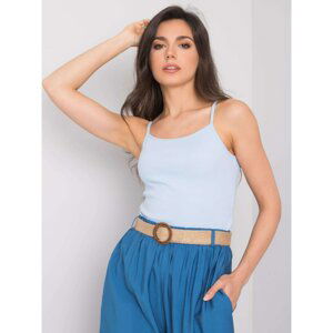 RUE PARIS Light blue base top