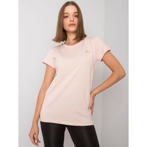 Light pink women's T-shirt Eudice FOR FITNESS