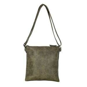 Women´s khaki eco leather handbag
