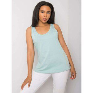 RUE PARIS Mint plus size cotton top