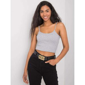 RUE PARIS Grey melange crop