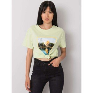Pistachio women's T-shirt with print