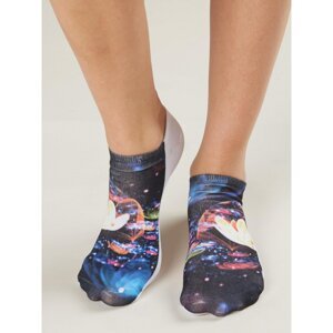 Ankle socks with a colorful print