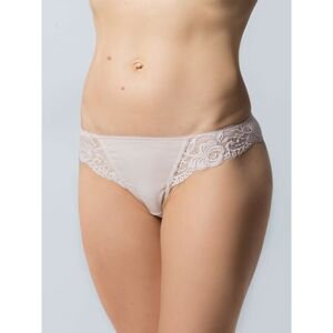 Ladies' beige thong with lace