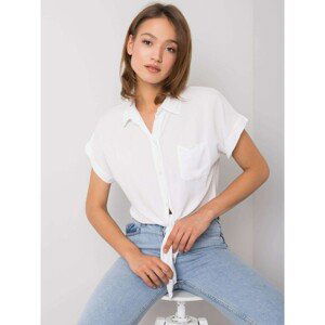 White blouse with a collar