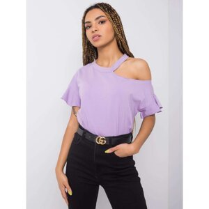 Purple cotton blouse