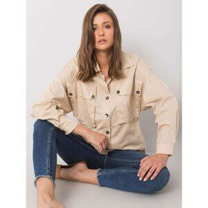 Beige shirt with pockets Elora RUE PARIS