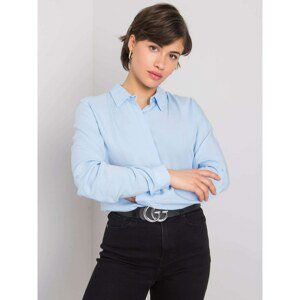 RUE PARIS Classic blue women's shirt