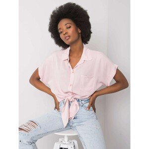 Light pink blouse with collar