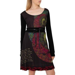 Desigual Šaty Woman Knitted Dress Short Sleeve