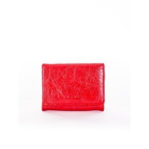 Women's red wallet made of ecological leather