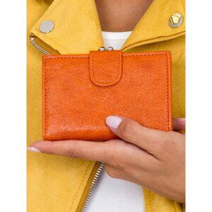 Ladies' orange wallet with a flap