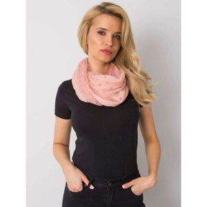 Dusty pink polka dot scarf with app