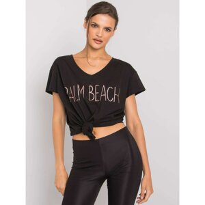 Black v-neck t-shirt