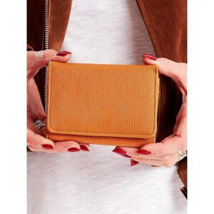 Light brown smooth women's wallet