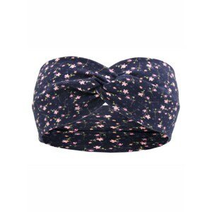 Navy blue patterned headband for a girl of 3-5 years
