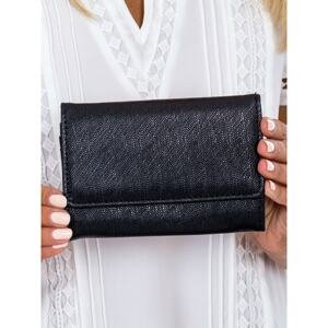 Black women's wallet made of ecological leather