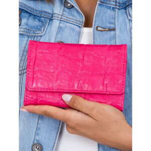 Pink wallet with embossing
