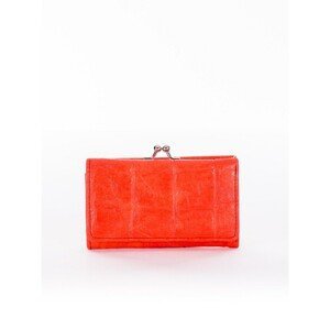 Red wallet with headphone compartment
