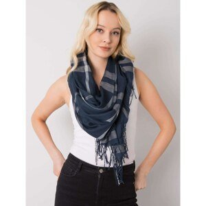 Dark blue checkered scarf