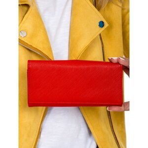 Women's red oblong wallet
