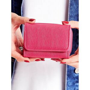 Women's pink wallet with a zipped pocket
