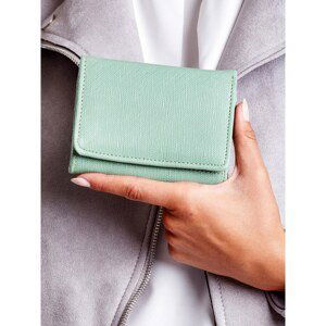Green women's wallet made of eco-leather