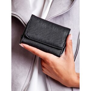 Black women's wallet made of eco-leather