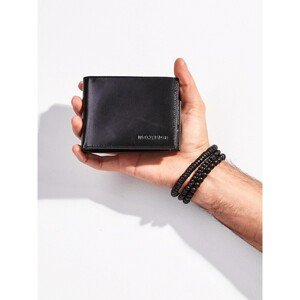 Black wallet for a man