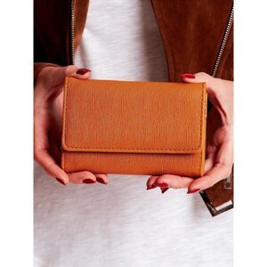Light brown women's wallet made of ecological leather