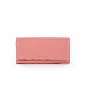 Dirty pink women's wallet made of ecological leather
