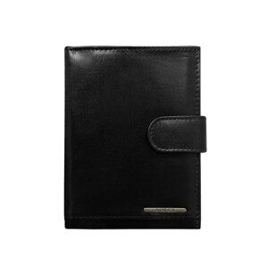 Men's vertical black wallet