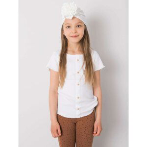 White turban hat for a girl