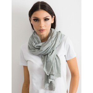 Gray scarf with application