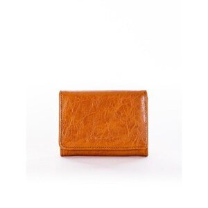 Women's brown wallet made of ecological leather