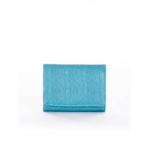 Women's blue wallet made of eco-leather