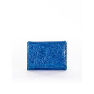 Women's blue wallet made of ecological leather