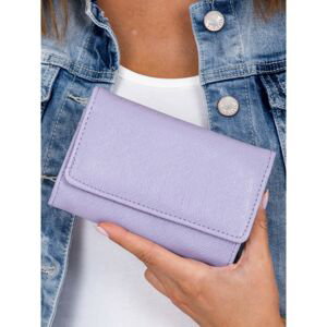 Light purple women's wallet made of ecological leather