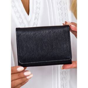 Black women's wallet made of eco-leather