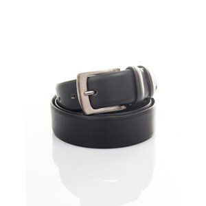 Ladies' black leather belt